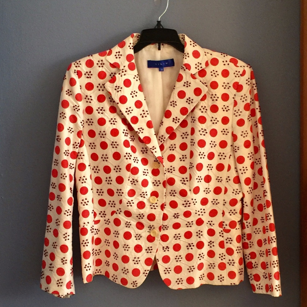 Liliu 100% Silk Jacket Size 8